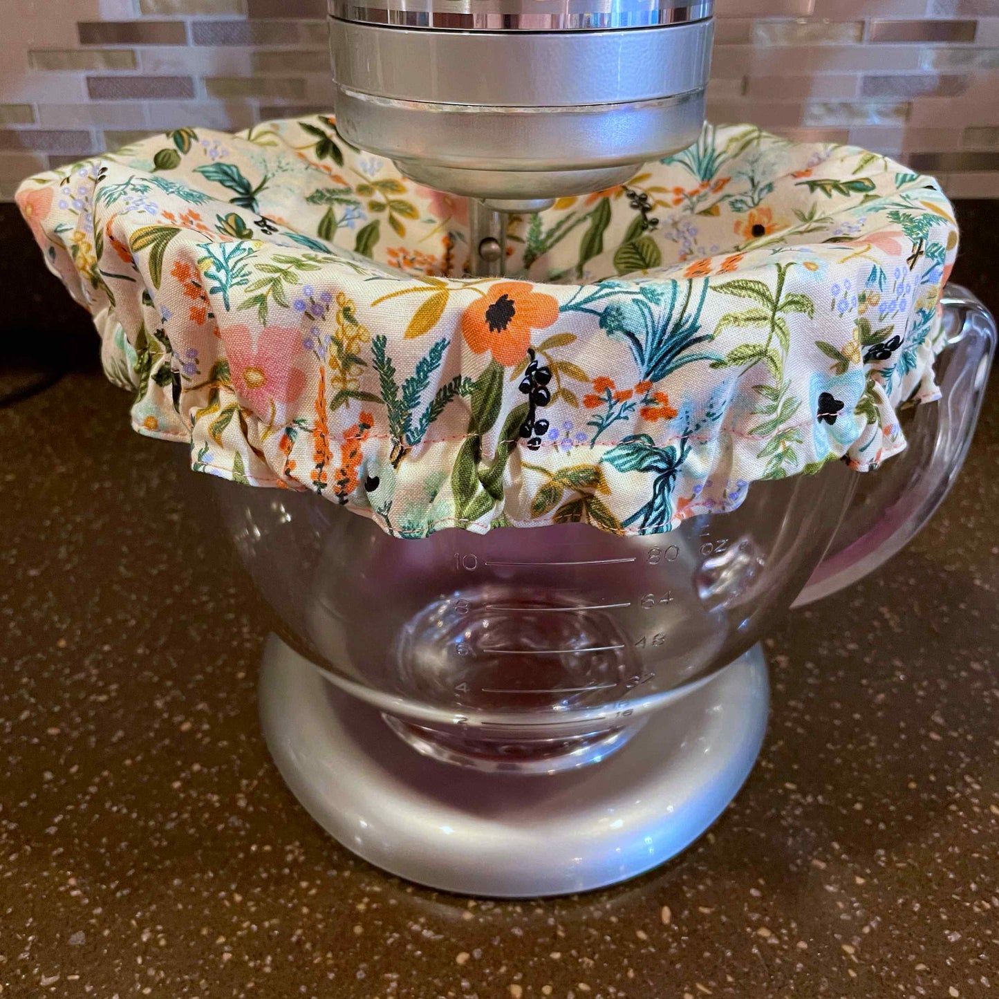Stand Mixer Bowl Covers - Floral Herb Garden