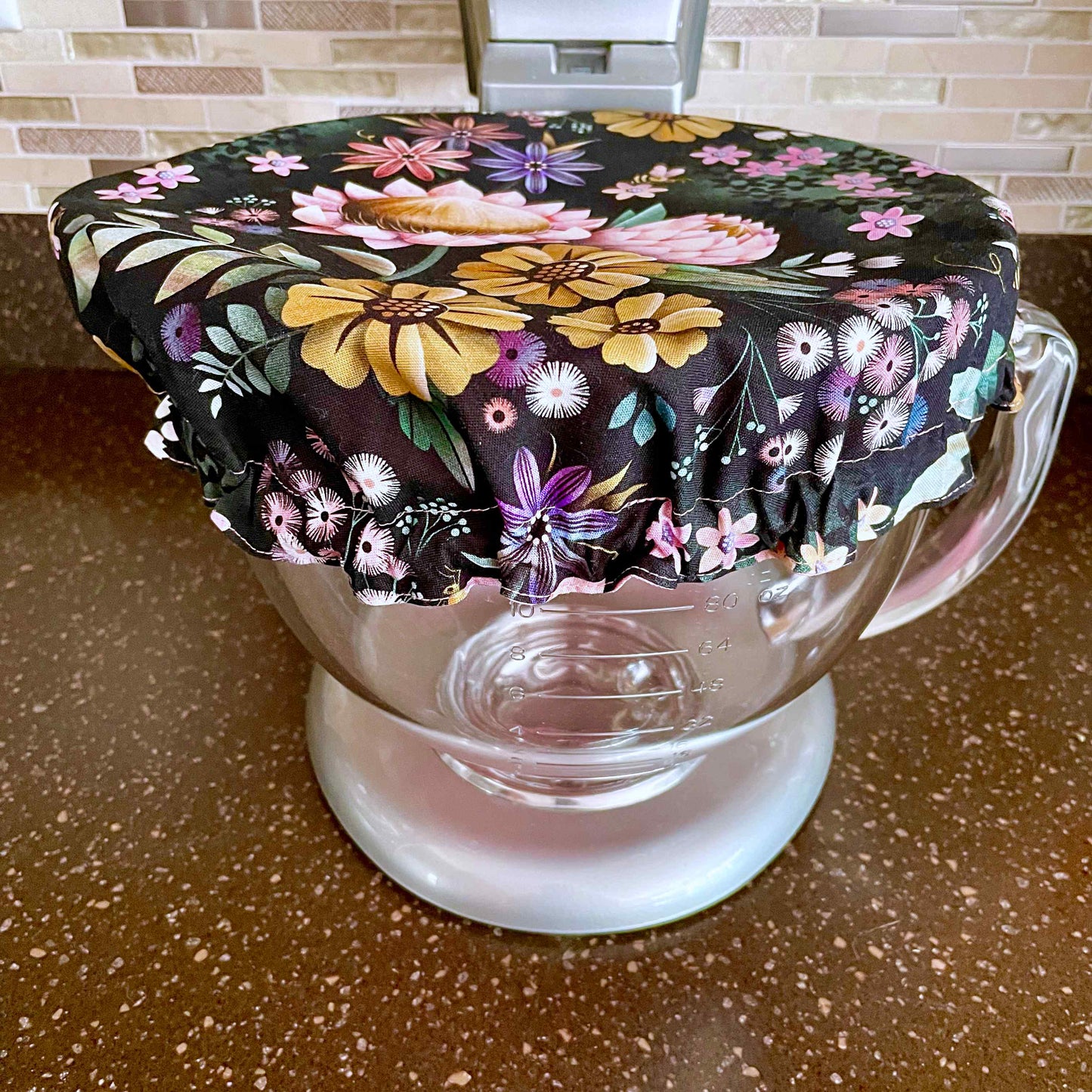 Stand Mixer Bowl Covers -  Honeybloom Bees and Flowers Bowl Cover
