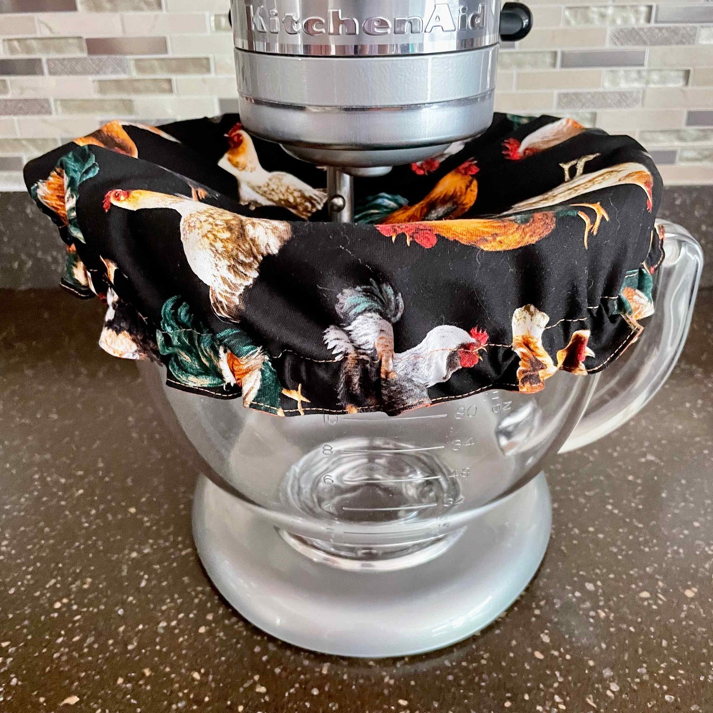 Stand Mixer Slider Mat - Roosters and Chickens