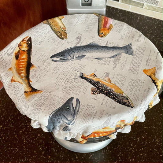 Stand Mixer Bowl Covers - Going Fishing