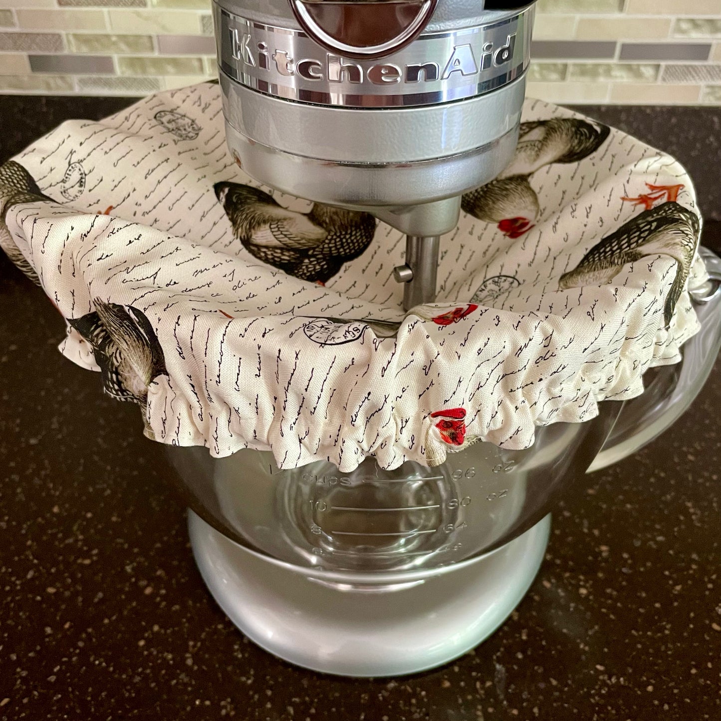 Stand Mixer Bowl Covers - Postal Roosters