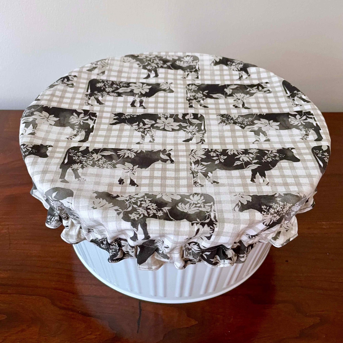 Stand Mixer Bowl Covers - Floral Cows