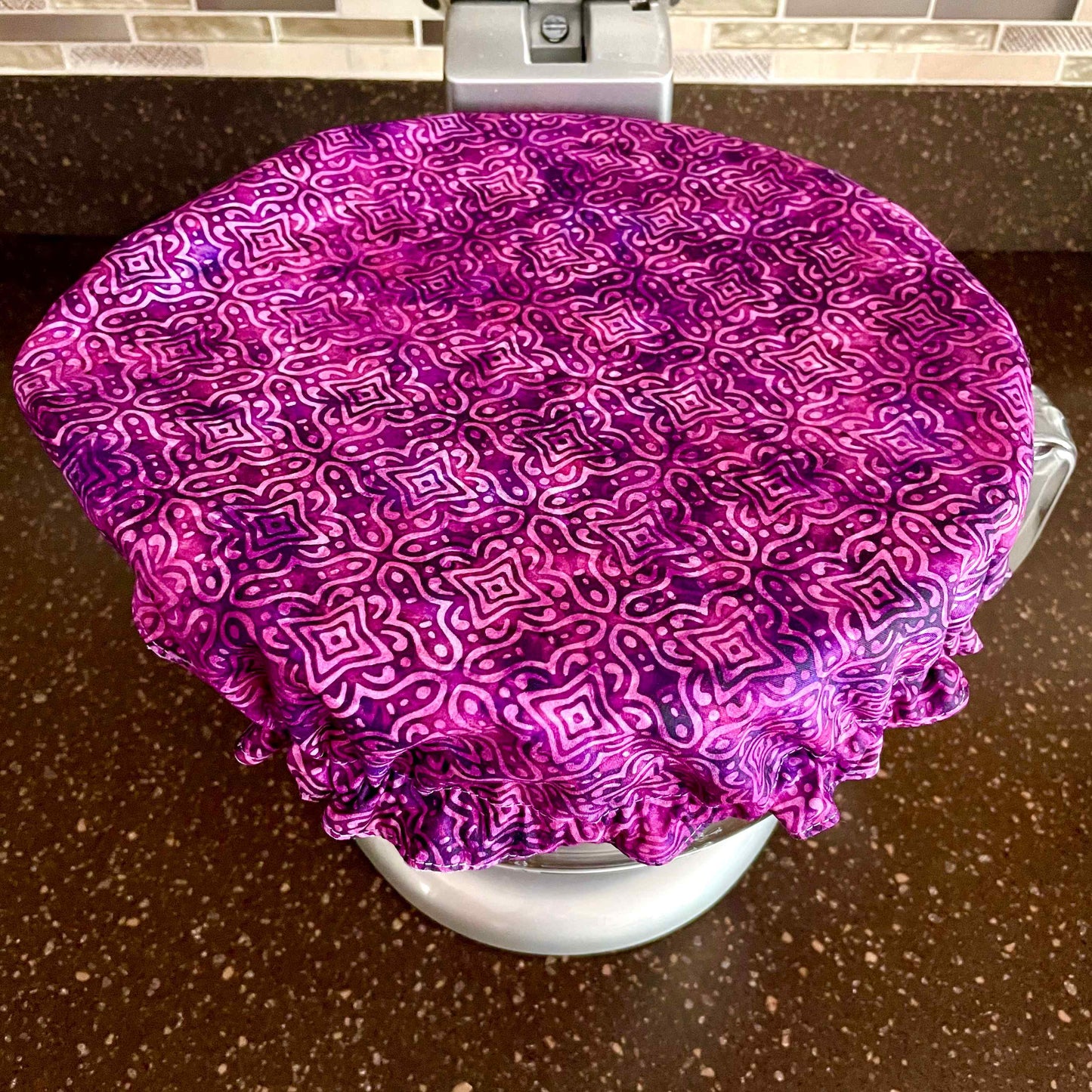 Stand Mixer Bowl Covers - Purple Batik