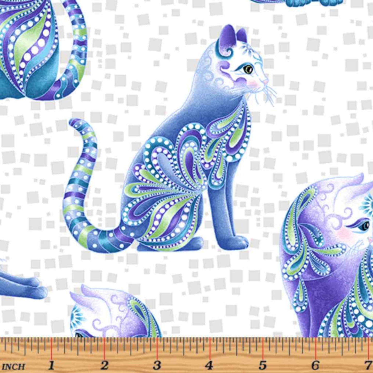 Fabric By The Yard - Artist-O-Cats - 10262P - Benartex Cat-I-Tude Collection