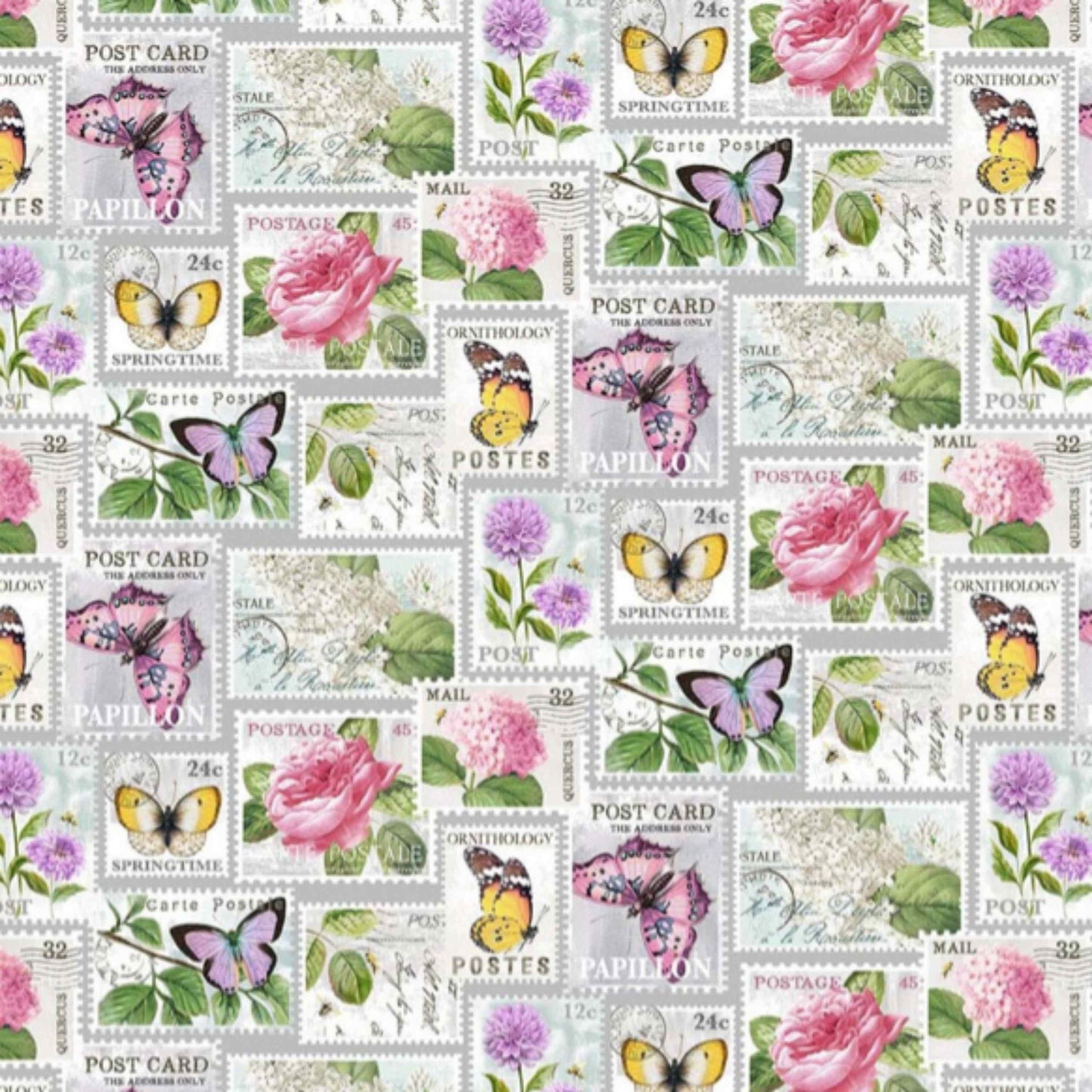 Plastic Bag Holder Dispenser - Butterfly Stamps
