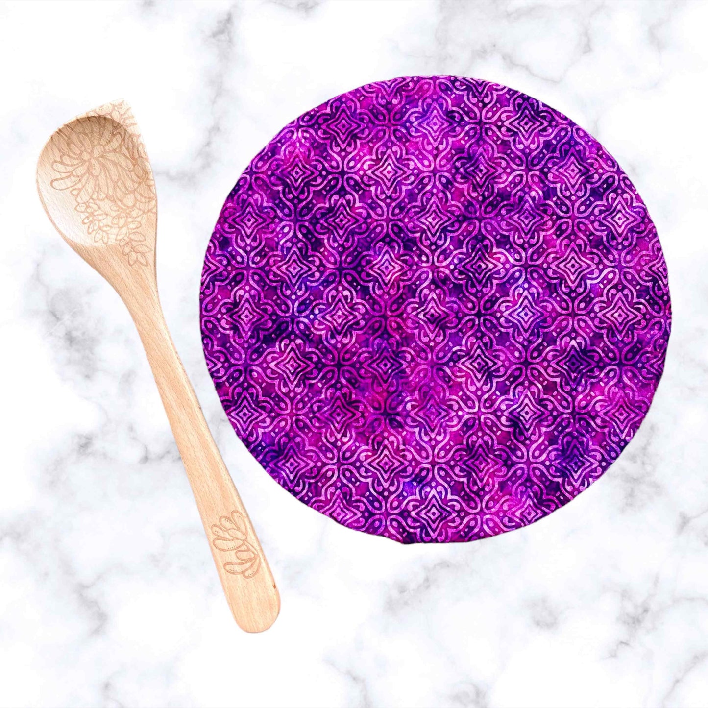 Stand Mixer Bowl Covers - Purple Batik