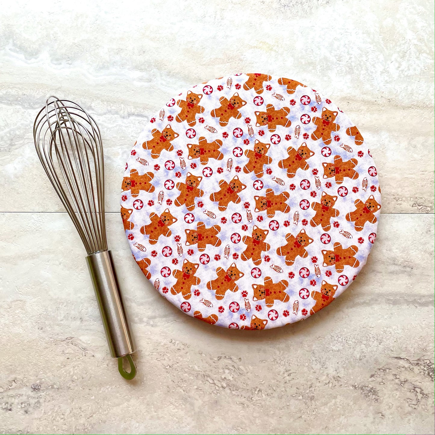 Gingerbread Cats Bowl Cover