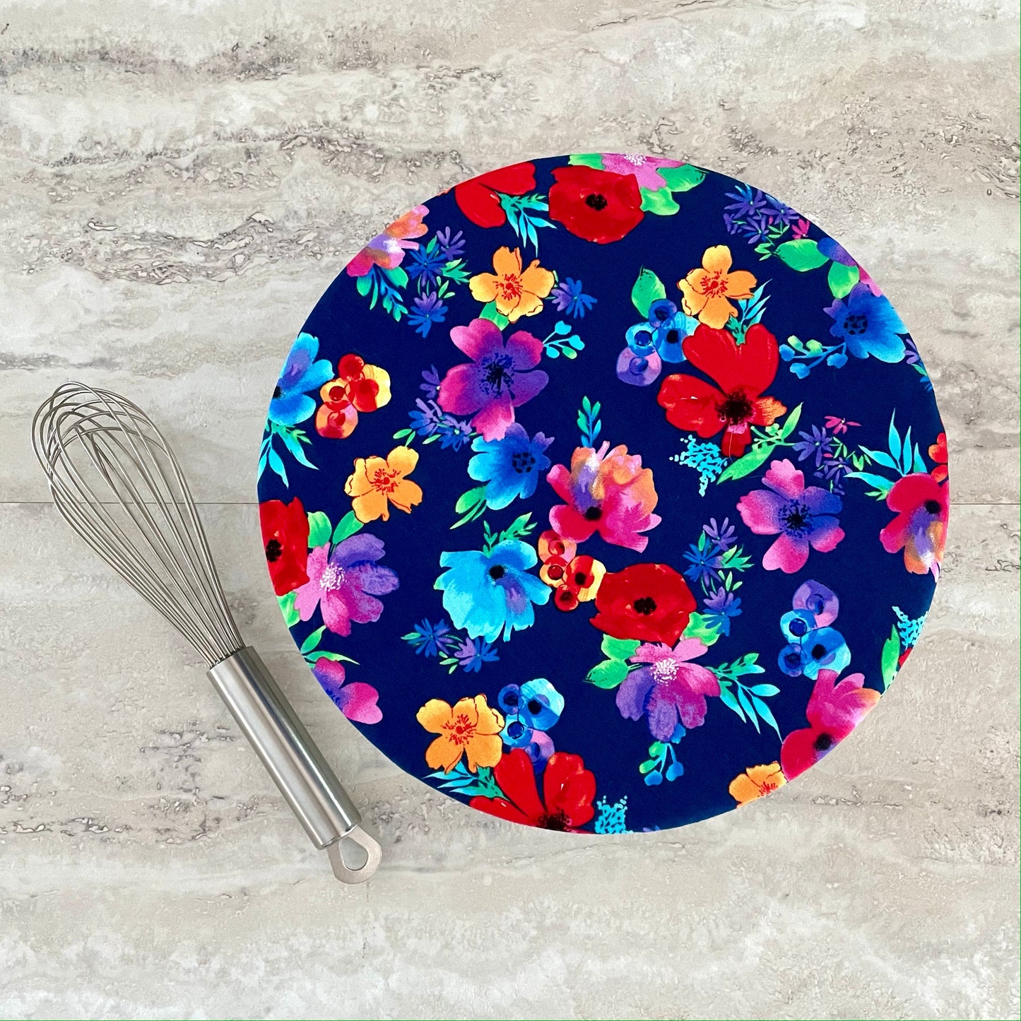 Stand Mixer Bowl Covers - Pioneer Woman Style Blue Floral