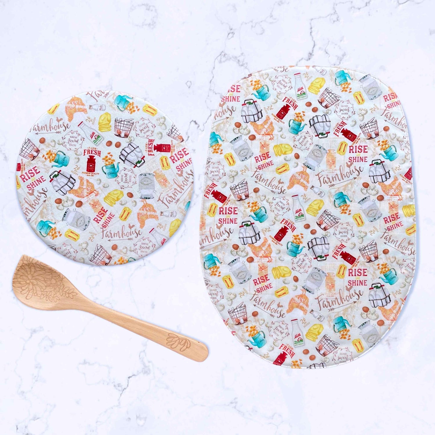 Stand Mixer Slider Mat - Farmhouse Retro Kitchen