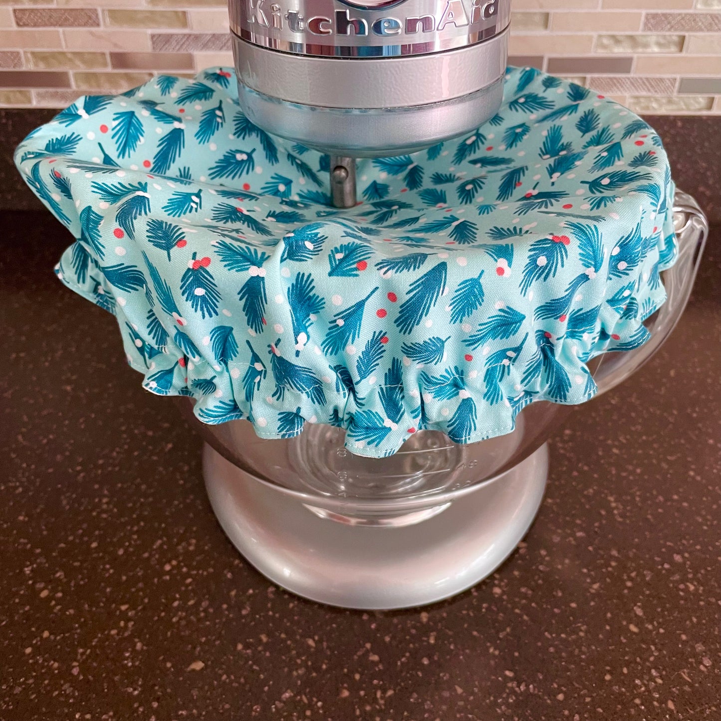 Stand Mixer Bowl Covers - Christmas Holly