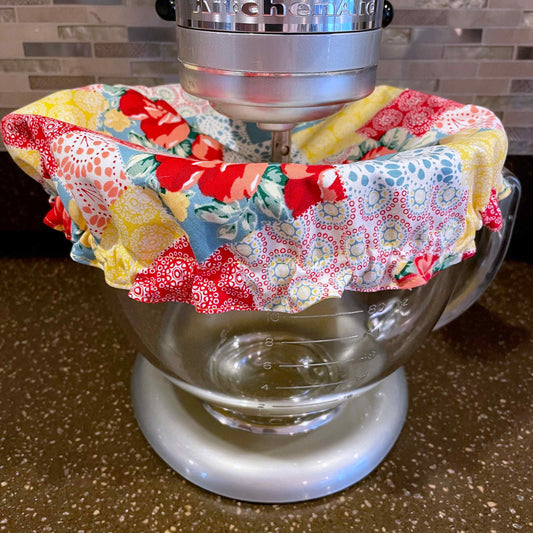 Stand Mixer Bowl Covers - Pioneer Woman Sweet Rose Patchwork