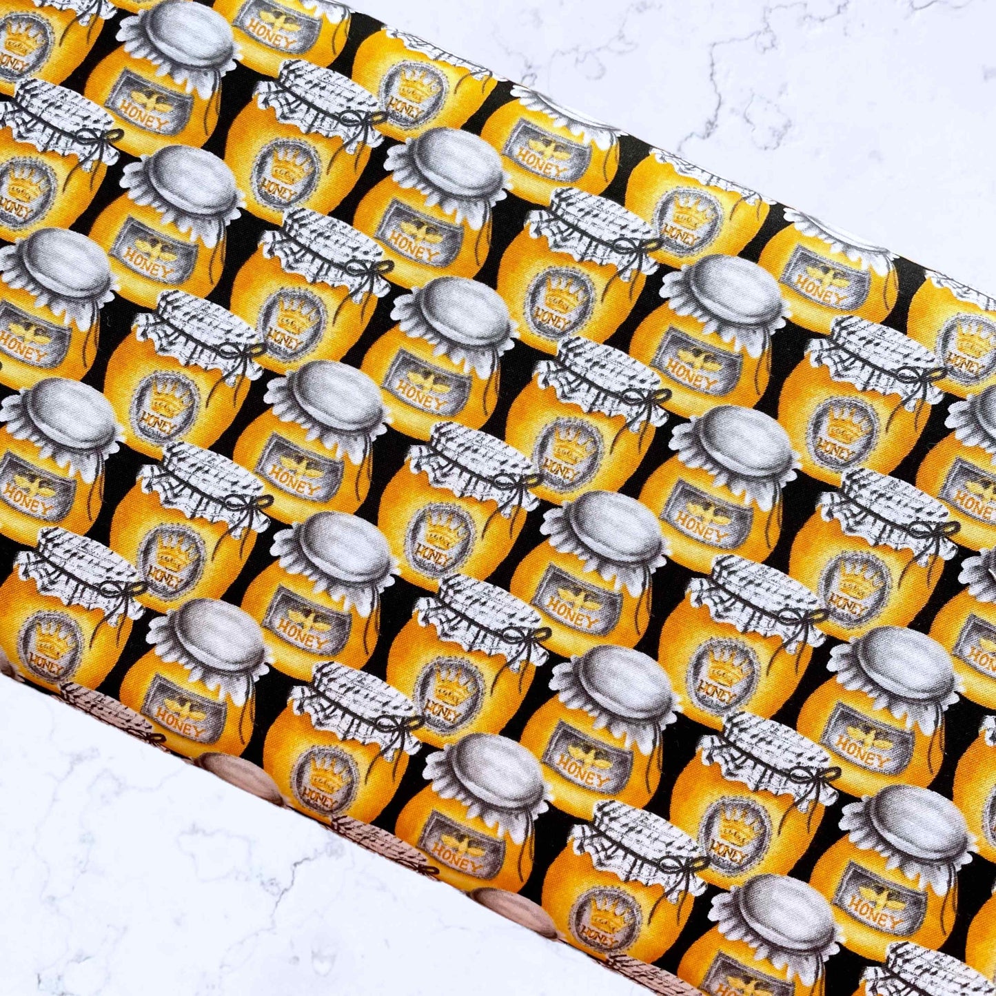 Fabric By The Yard - Yellow Honey Jars - Show Me The Honey - B 1343 44 Blank Quilting