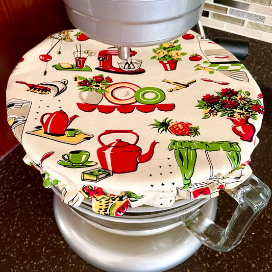 Stand Mixer Bowl Covers - Retro Fifties Kitchen