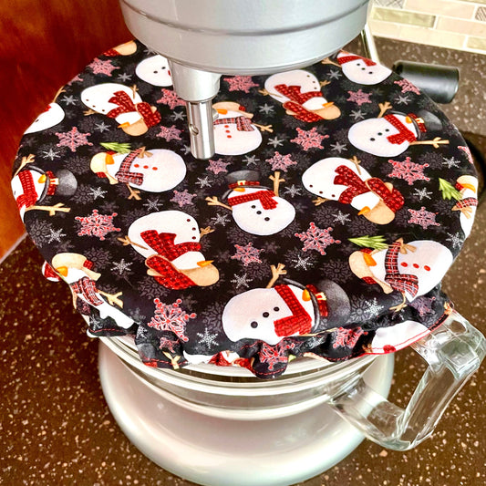Stand Mixer Bowl Covers - Christmas Snowmen