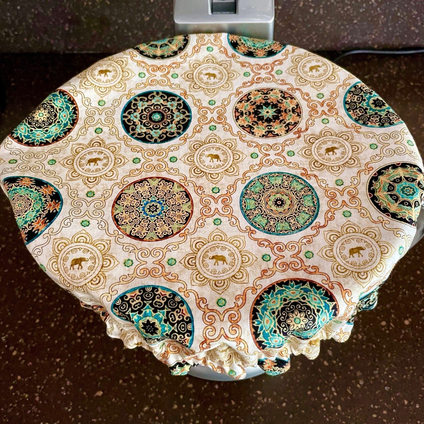 Stand Mixer Bowl Covers - Boho Elephant Mandala