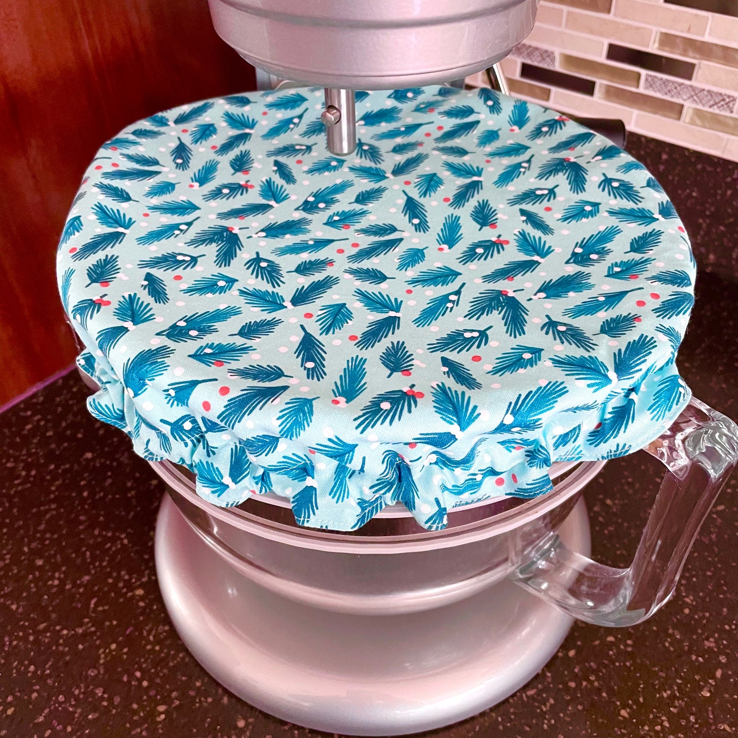 Stand Mixer Bowl Covers - Christmas Holly