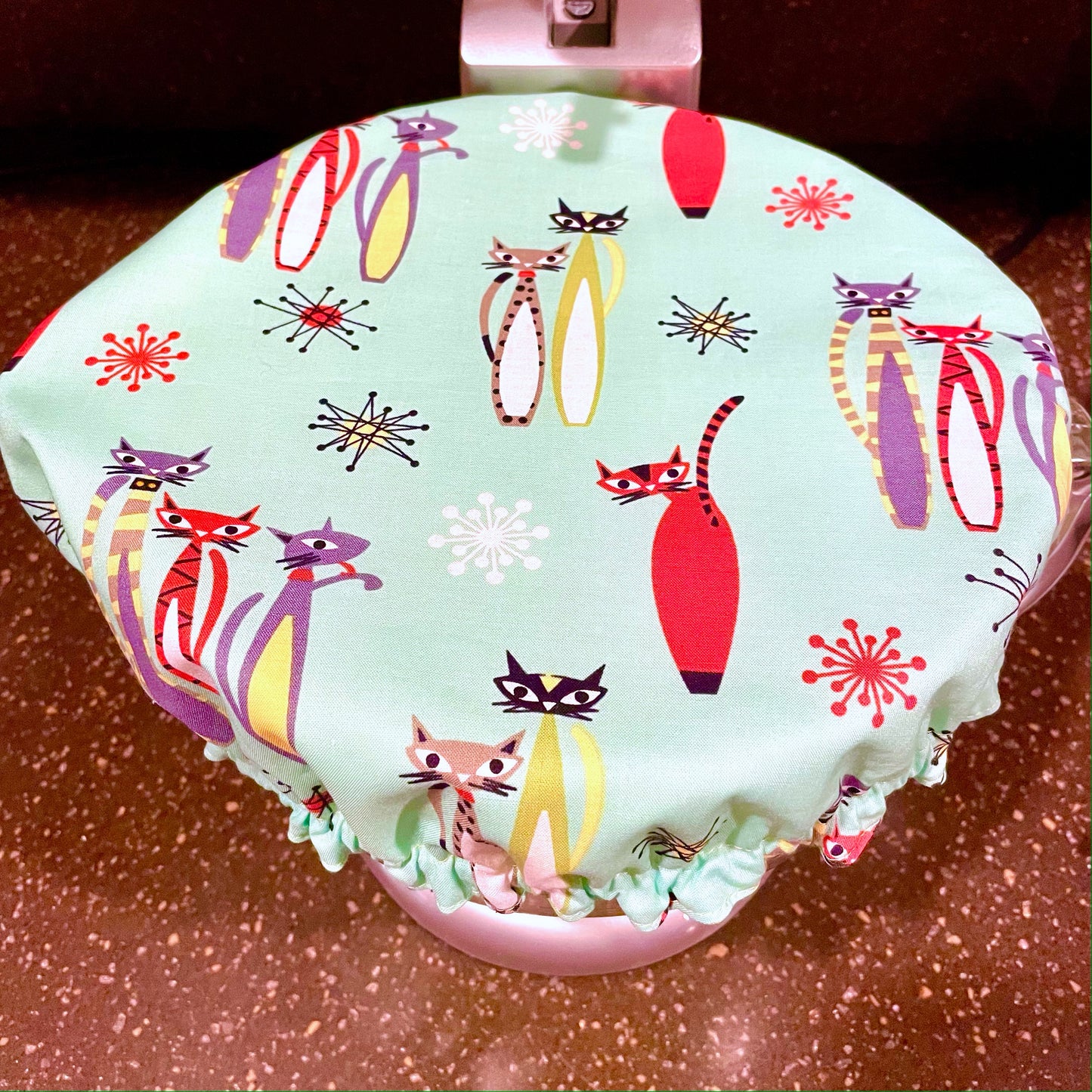 Stand Mixer Bowl Covers - Atomic Tabby Cats