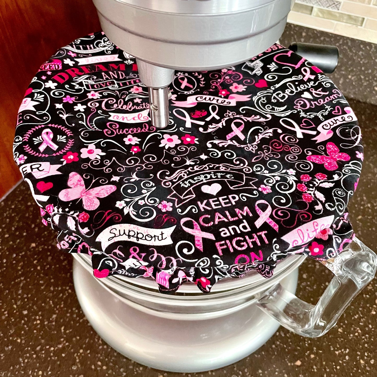 Breast Cancer Awareness Bowl Cover