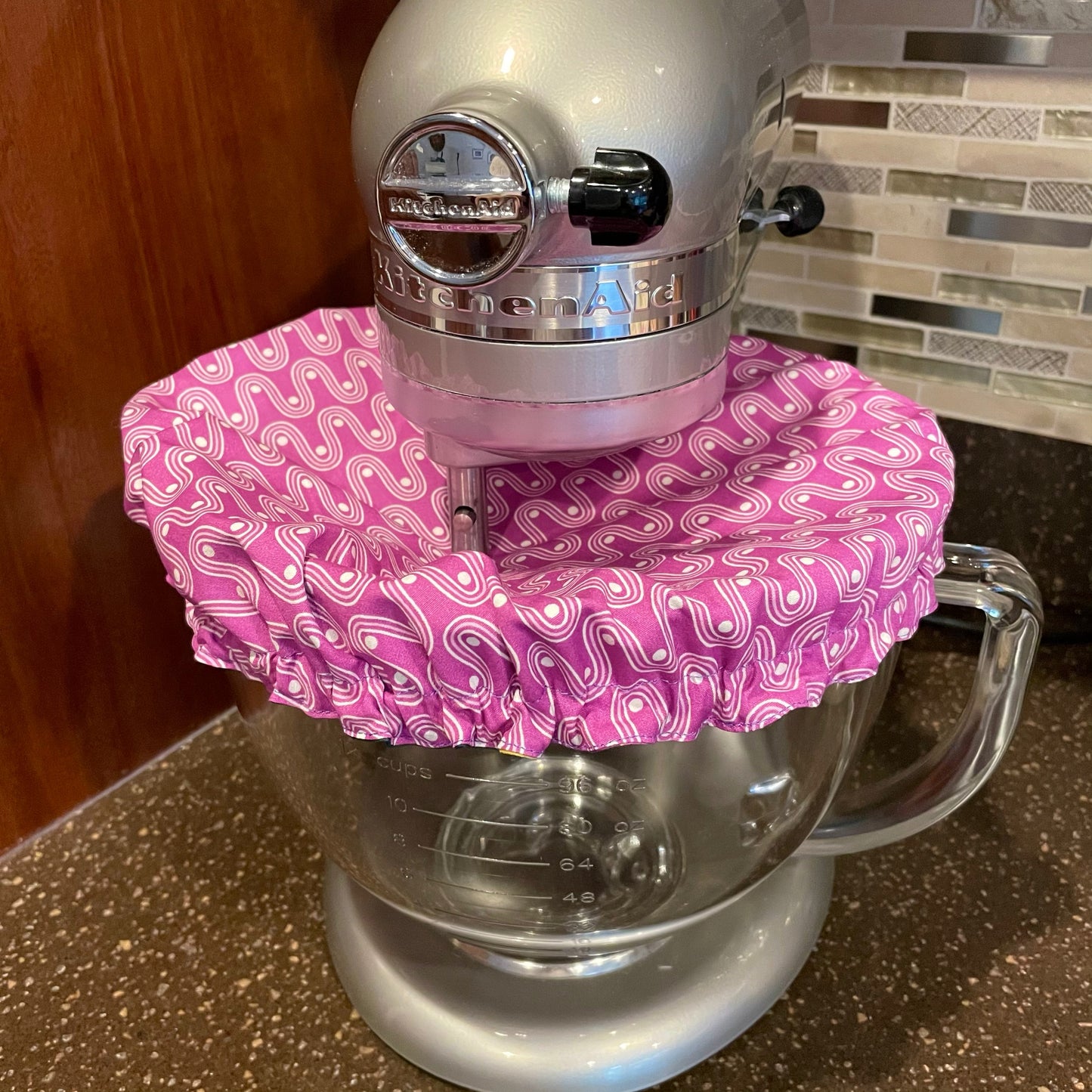 Stand Mixer Bowl Covers - Magneta Geometric