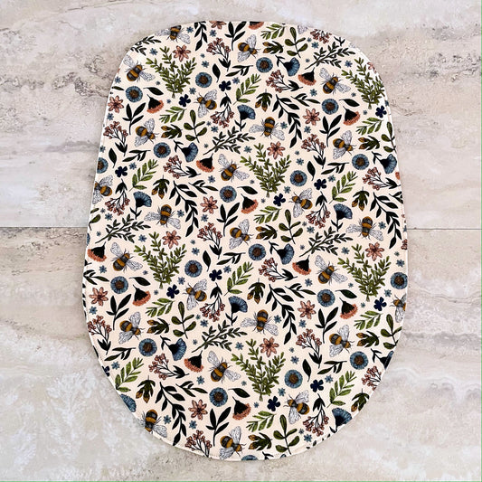 Stand Mixer Slider Mat Bees and Flowers