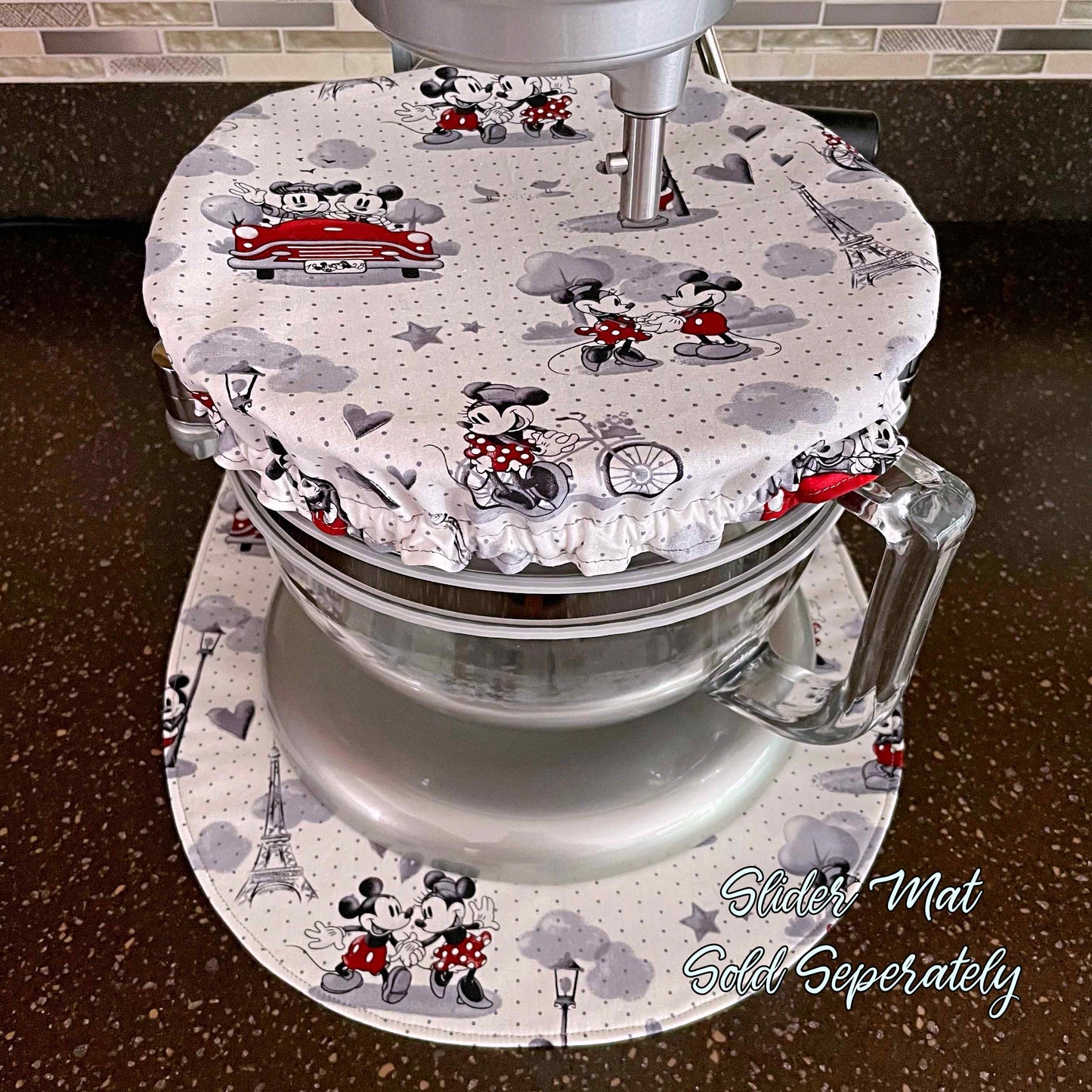 Stand Mixer Bowl Covers - Retro Mickey and Minnie Mouse Paris Theme