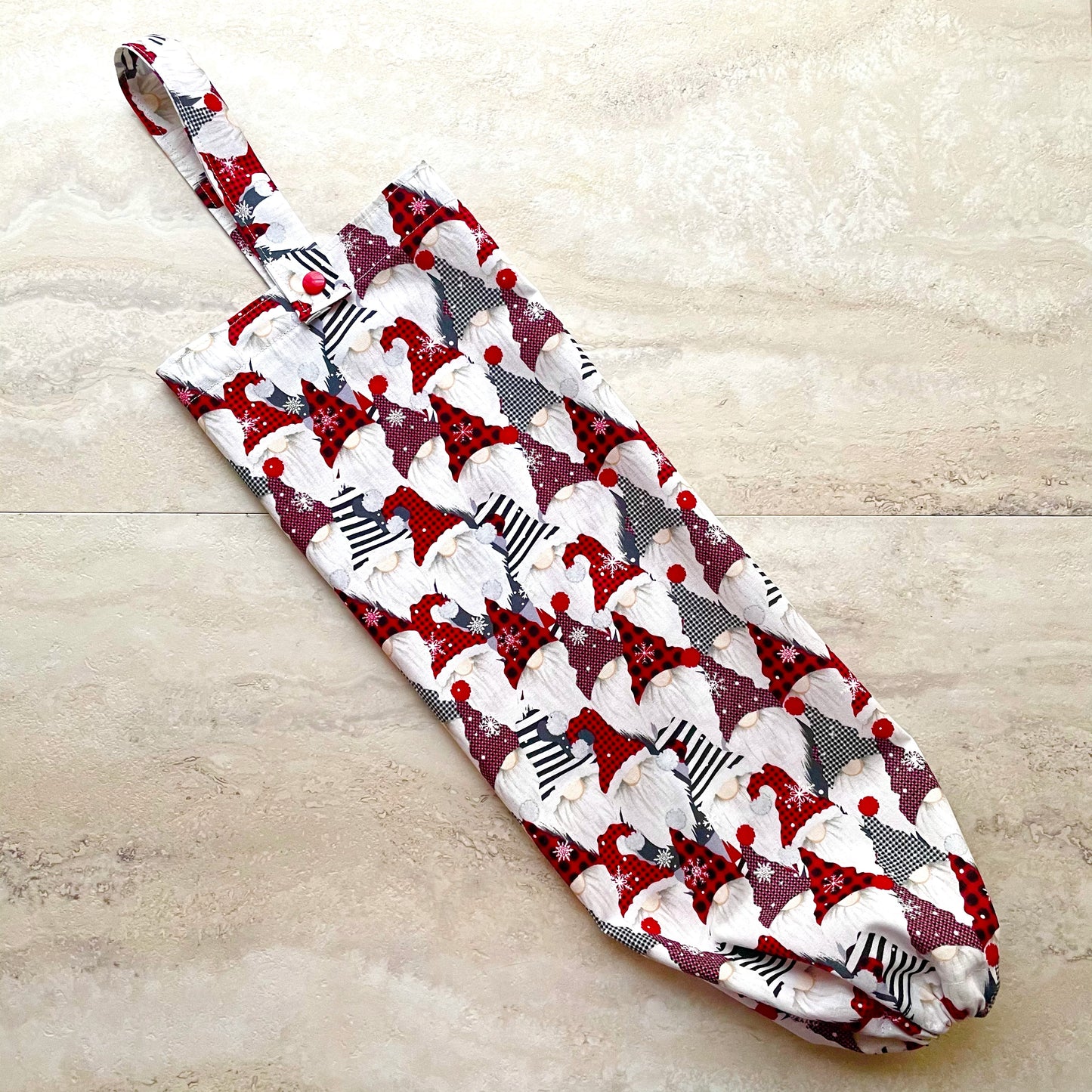 Snowflake Gnomes Plastic Bag Holder