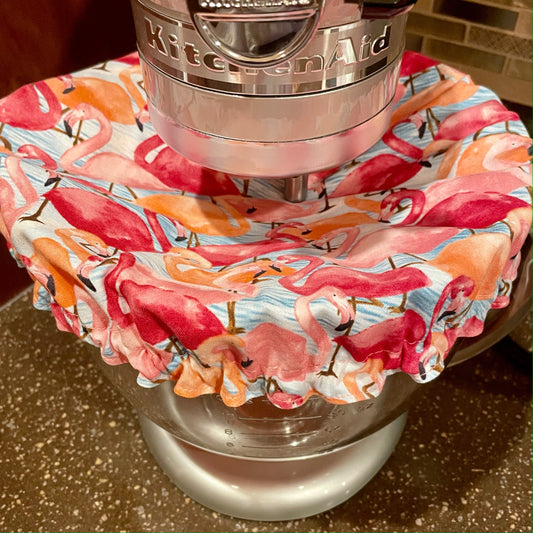 Stand Mixer Bowl Covers - Flamingo Party