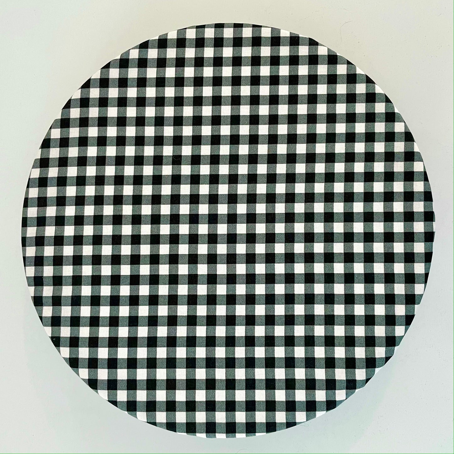 Stand Mixer Bowl Covers - Black and White Gingham Tiny Check