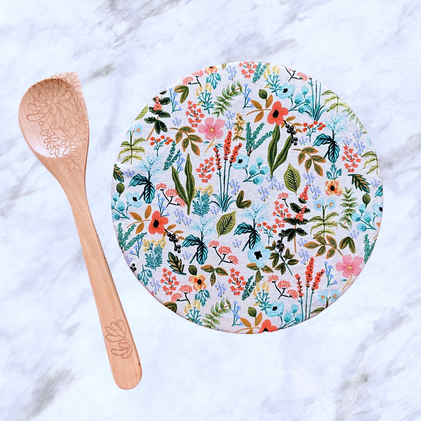 Stand Mixer Bowl Covers - Floral Herb Garden