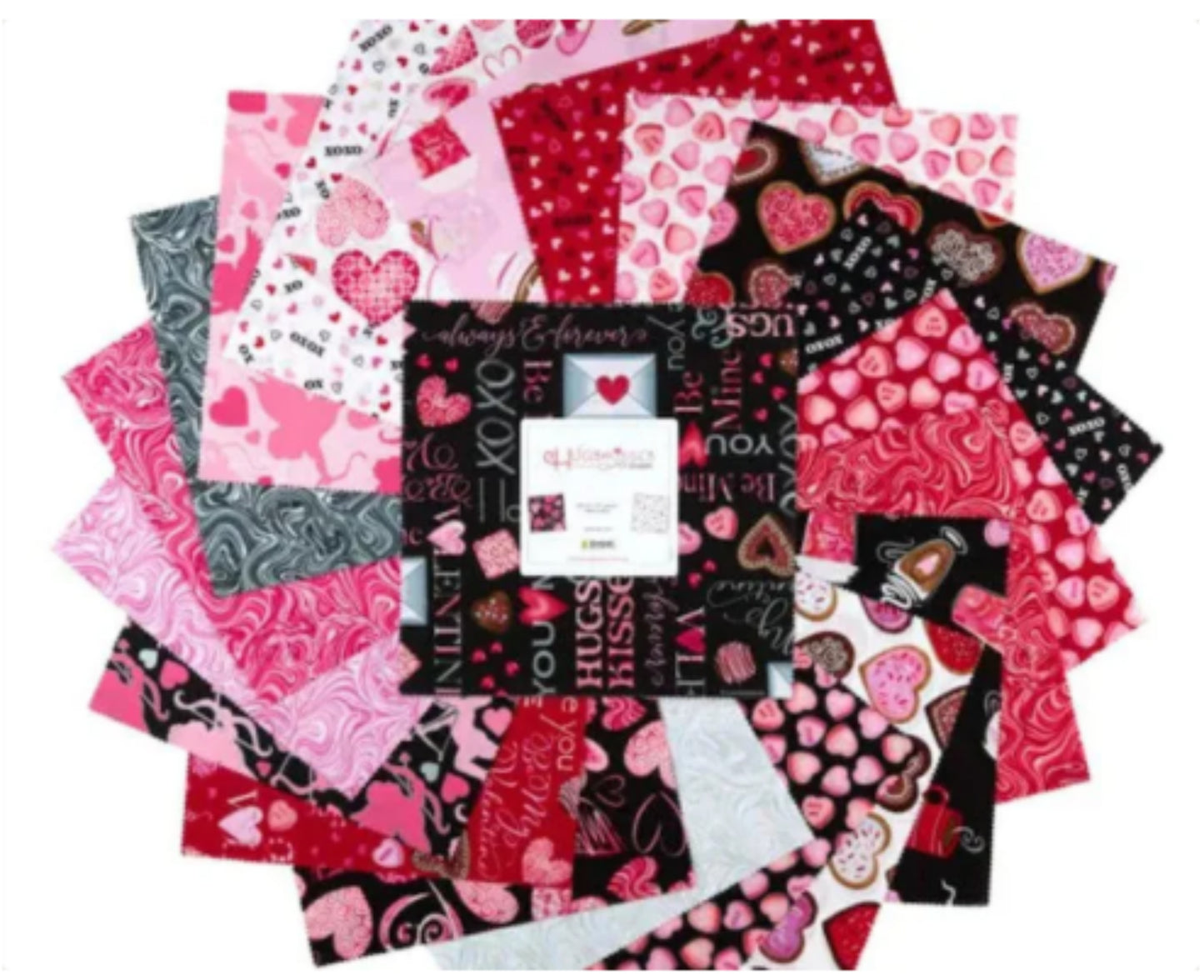 Hugs and Kisses Valentine Themed Layer Cake