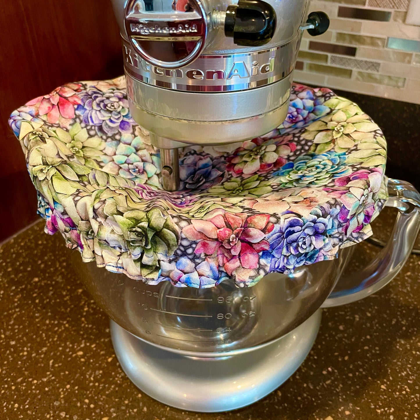 Stand Mixer Bowl Covers - Succulents