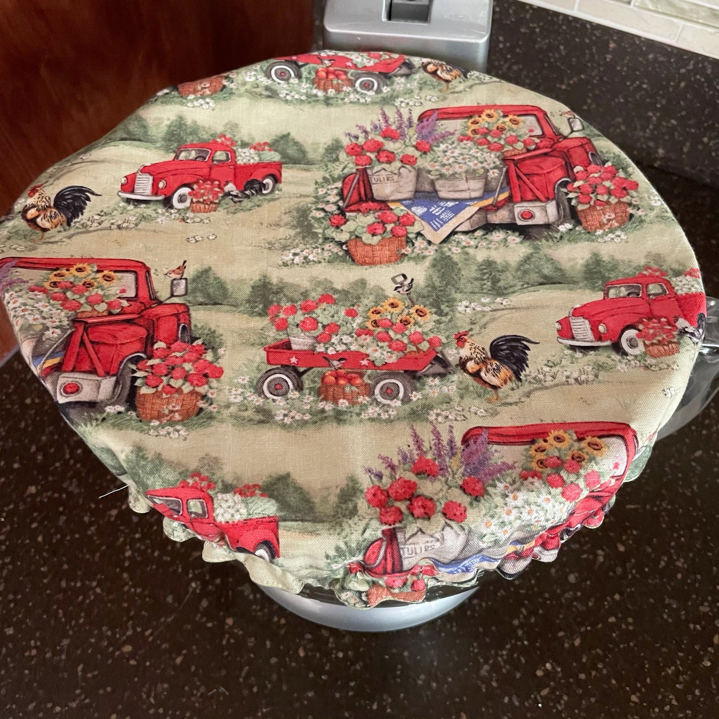Stand Mixer Bowl Covers - Farmer Red Truck