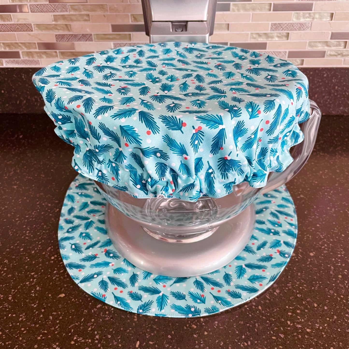 Stand Mixer Slider Mat - Christmas Holly