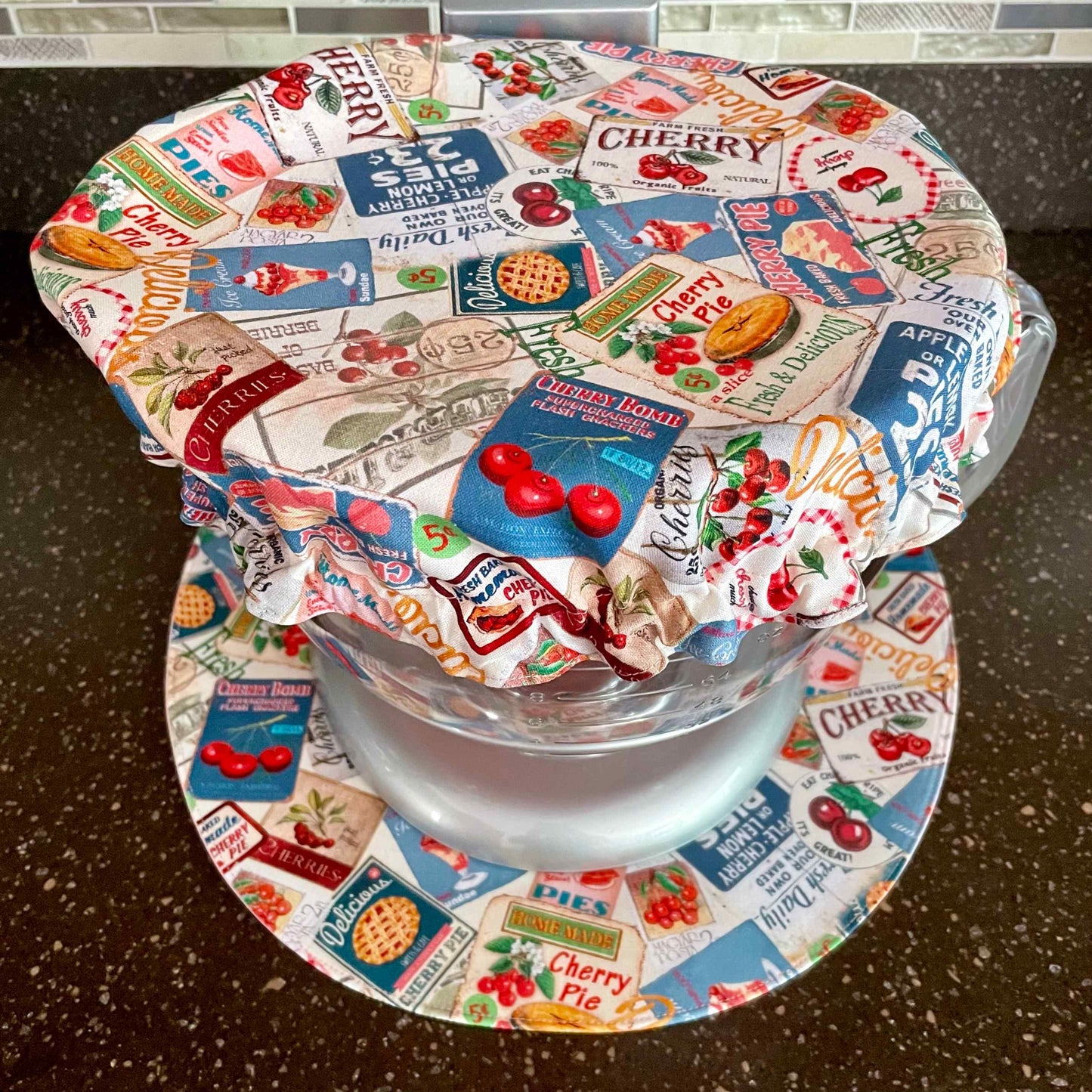 Stand Mixer Bowl Covers - Cherry Pie