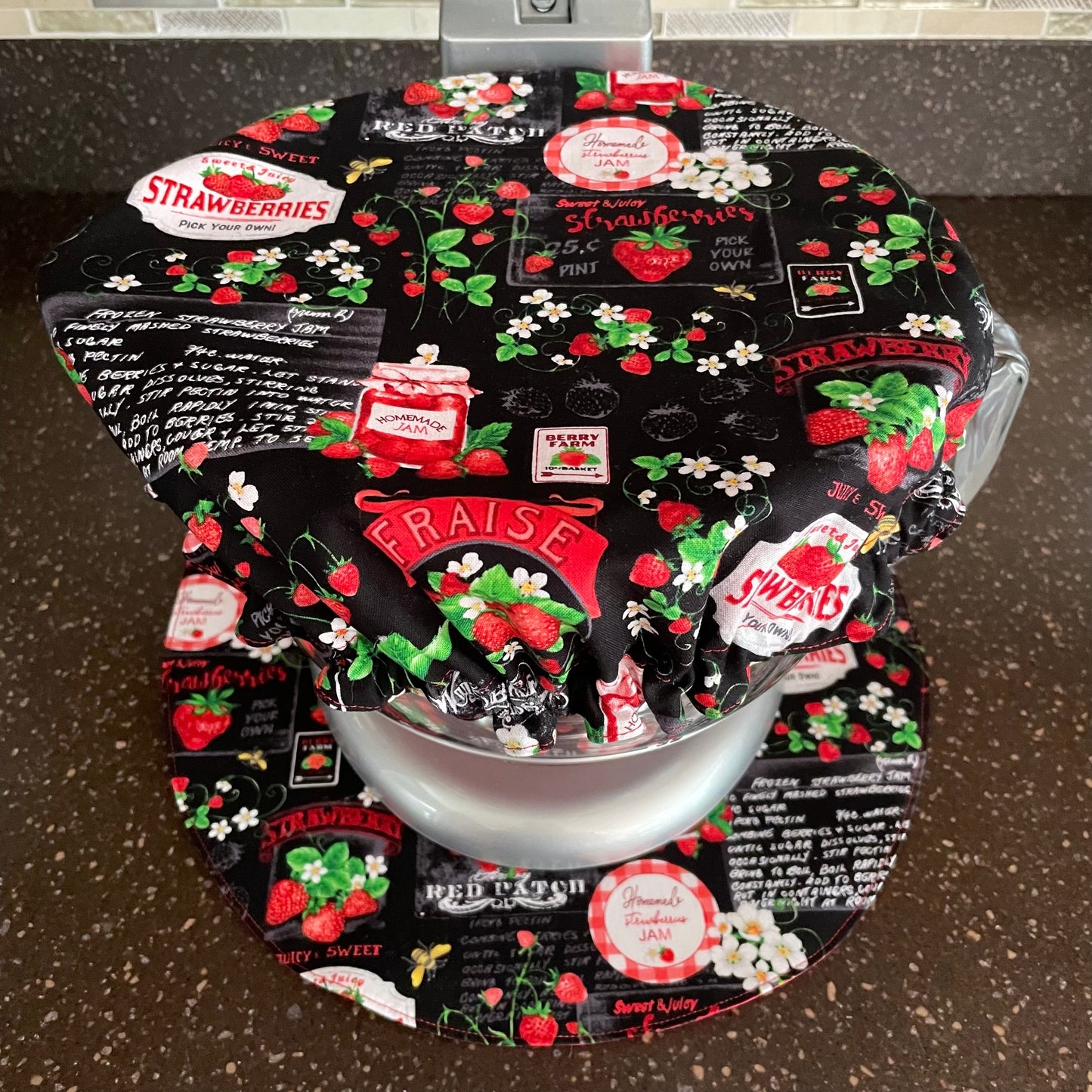 Stand Mixer Bowl Covers - Strawberry Recipes