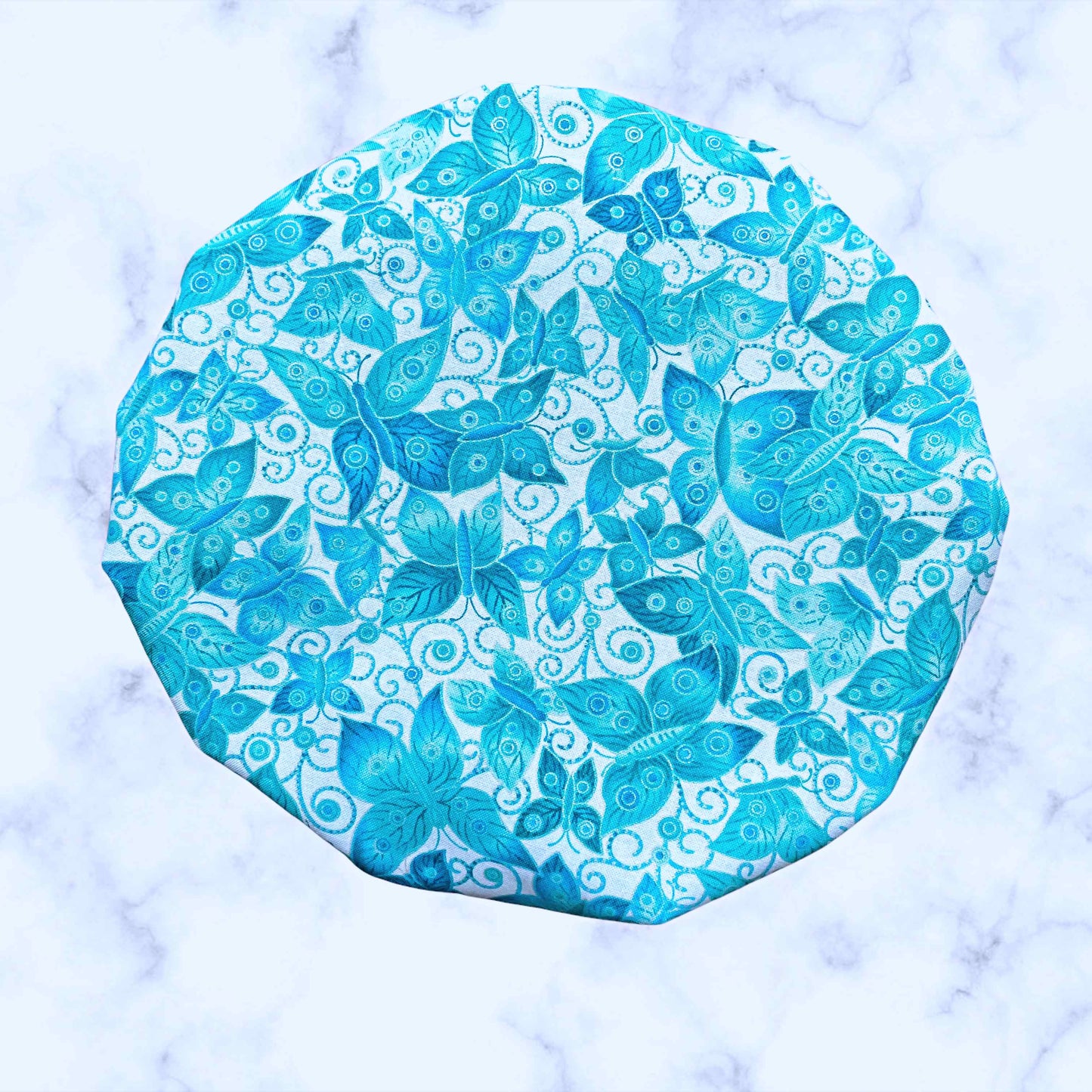 Stand Mixer Bowl Covers - Teal Butterflies Ovarian Cancer Awareness