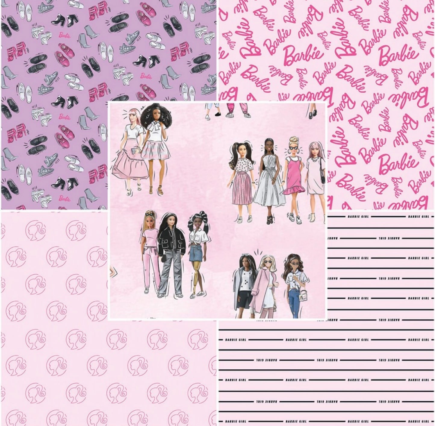 Barbie Girl Rolie Polie Jelly Roll - 40 pc. 2.5" - Riley Blake Designs - RP-12990
