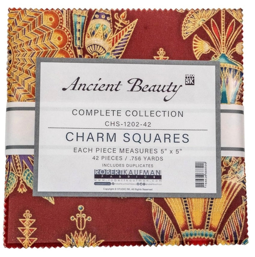 Ancient Beauty Charm Squares 5 x 5 in. Complete Collection Robert Kaufman