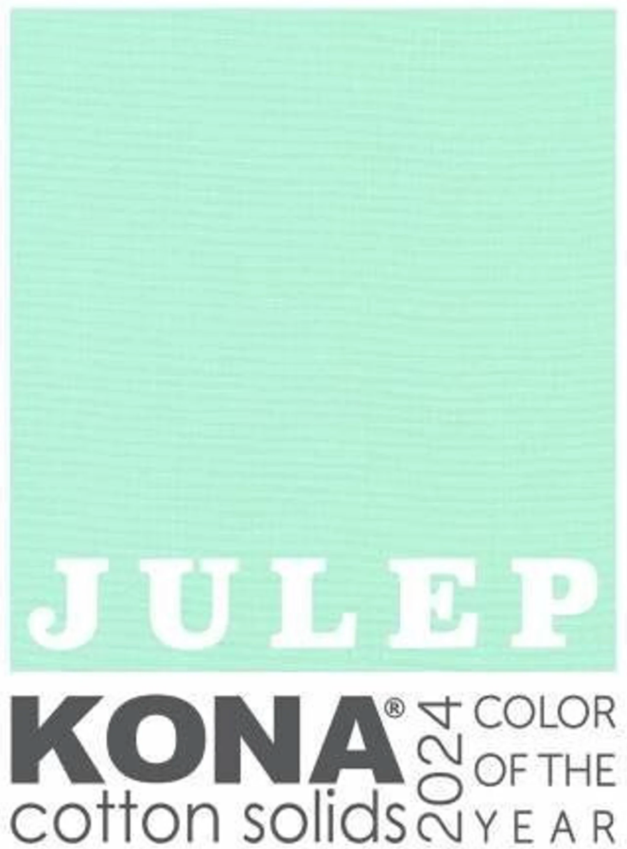 Kona Cotton Julep - Kona Cotton Julep 2024 Color of the Year - Fabric By the Year - Robert Kaufman