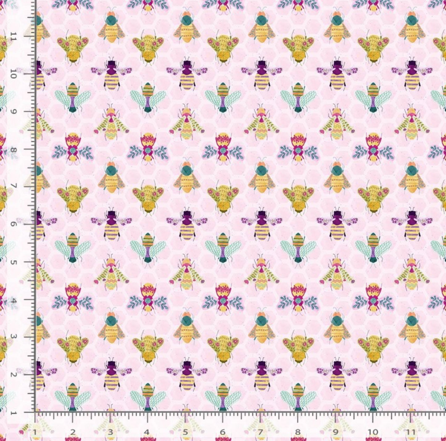 Bee Curious Fabric - Curious Garden Collection - Pammie Jane for Dear Stella Fabrics