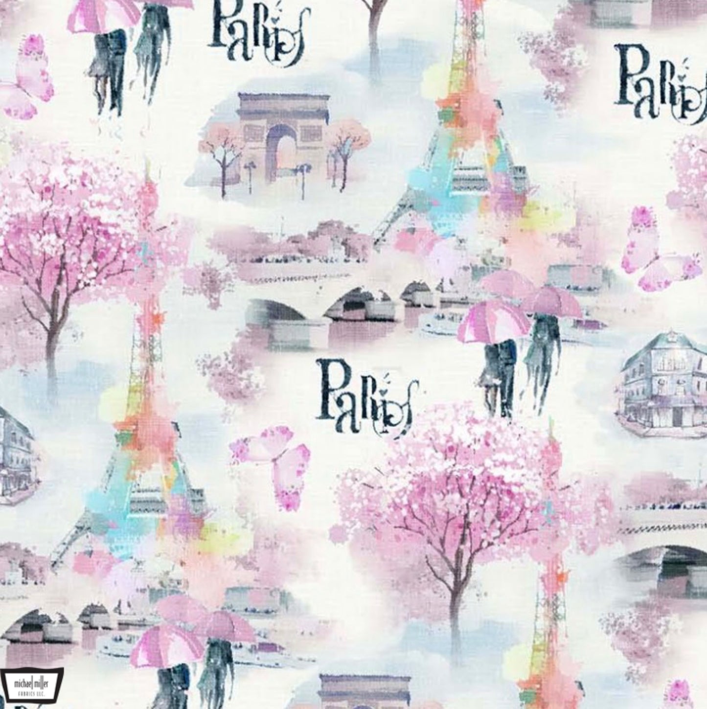 Avenue Champs Elysees - from the We'll Always Have Paris Fabric Collection from Michael Miller Fabrics