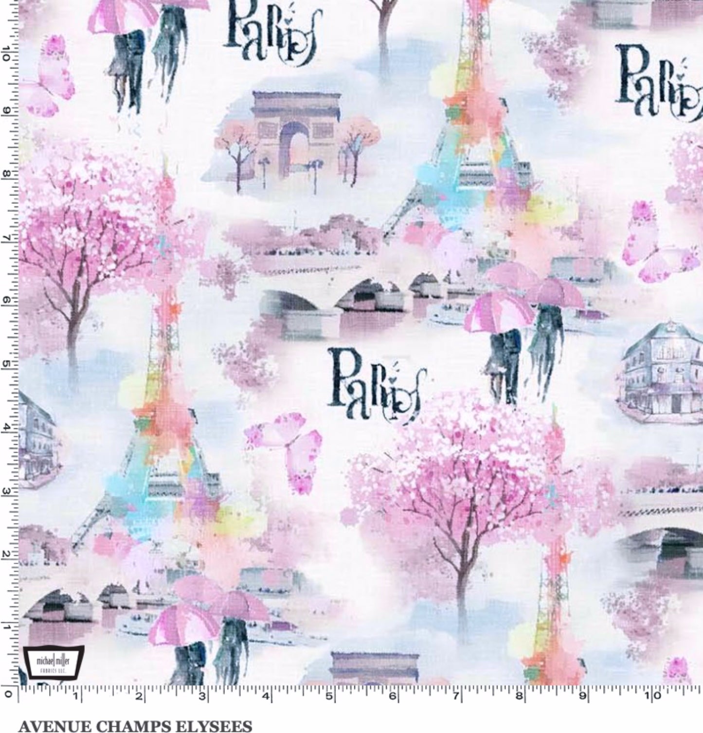 Avenue Champs Elysees - We'll Always Have Paris Fabric Collection - Michael Miller Fabrics