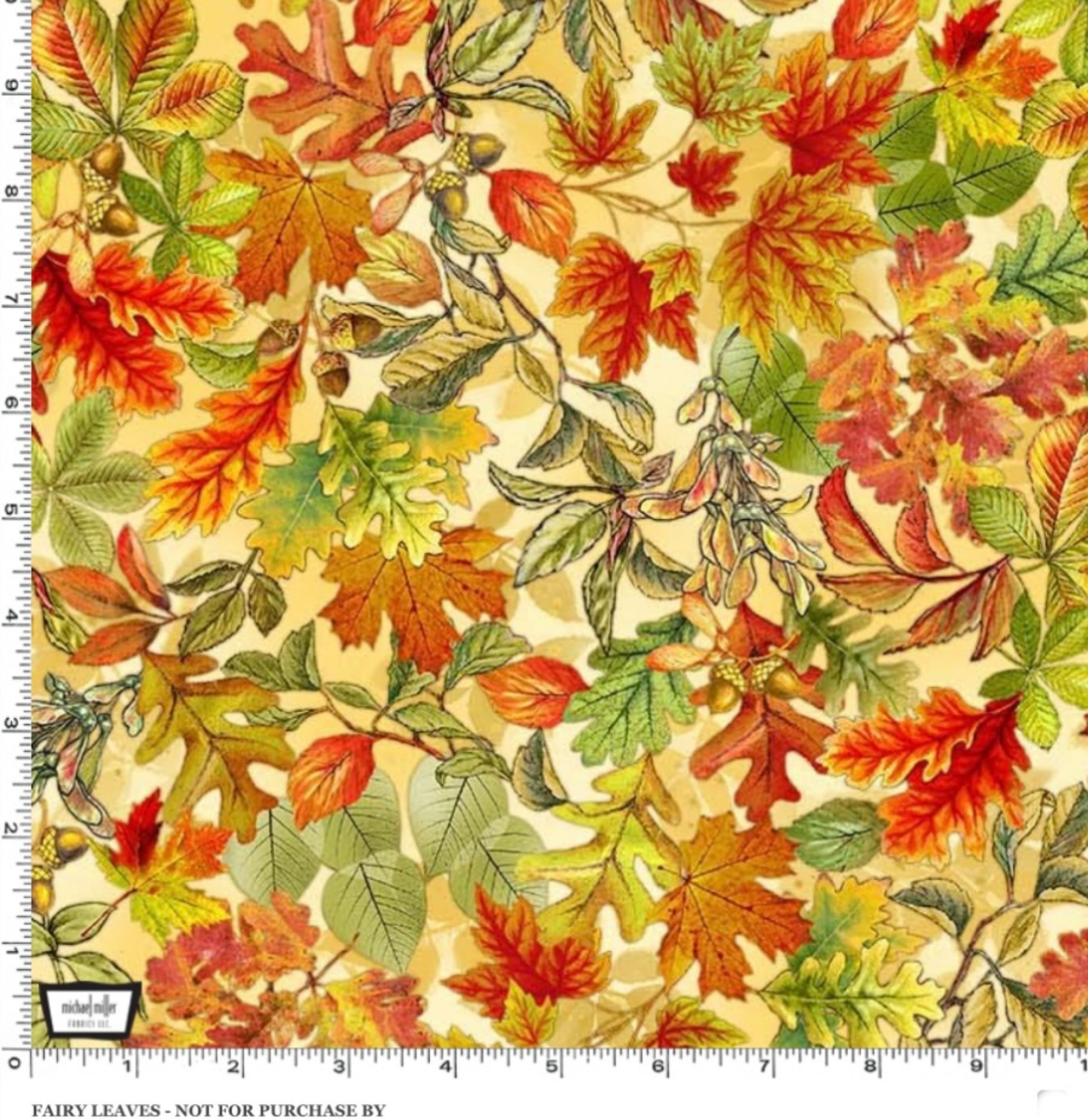Autumn Leaves Pattern And Ruler