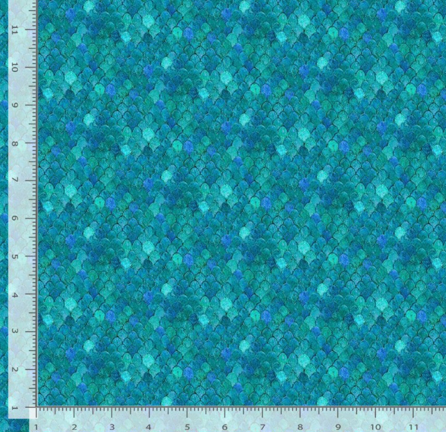 Scale Texture Fabric in Teal - Flourish Collection - Timeless Treasures