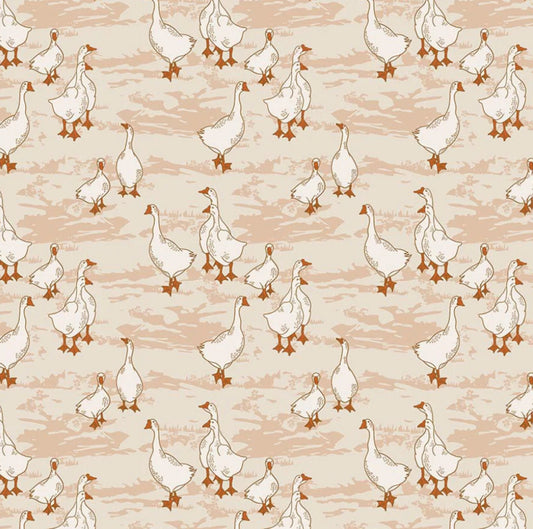 Geese from the Wild Cottage Collection from Figo Fabrics