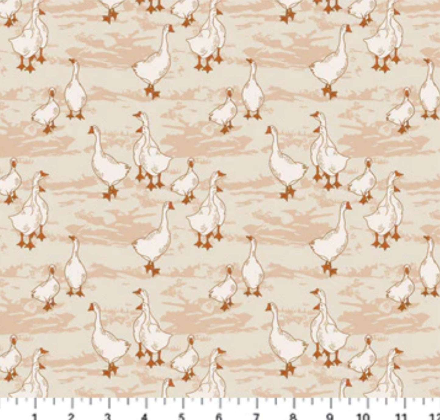 Geese from the Wild Cottage Collection - Figo Fabrics 90701-12