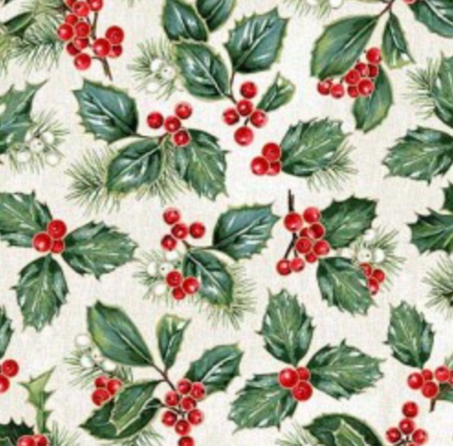 Christmas holly Berry Fabric from Michael Miller Fabrics