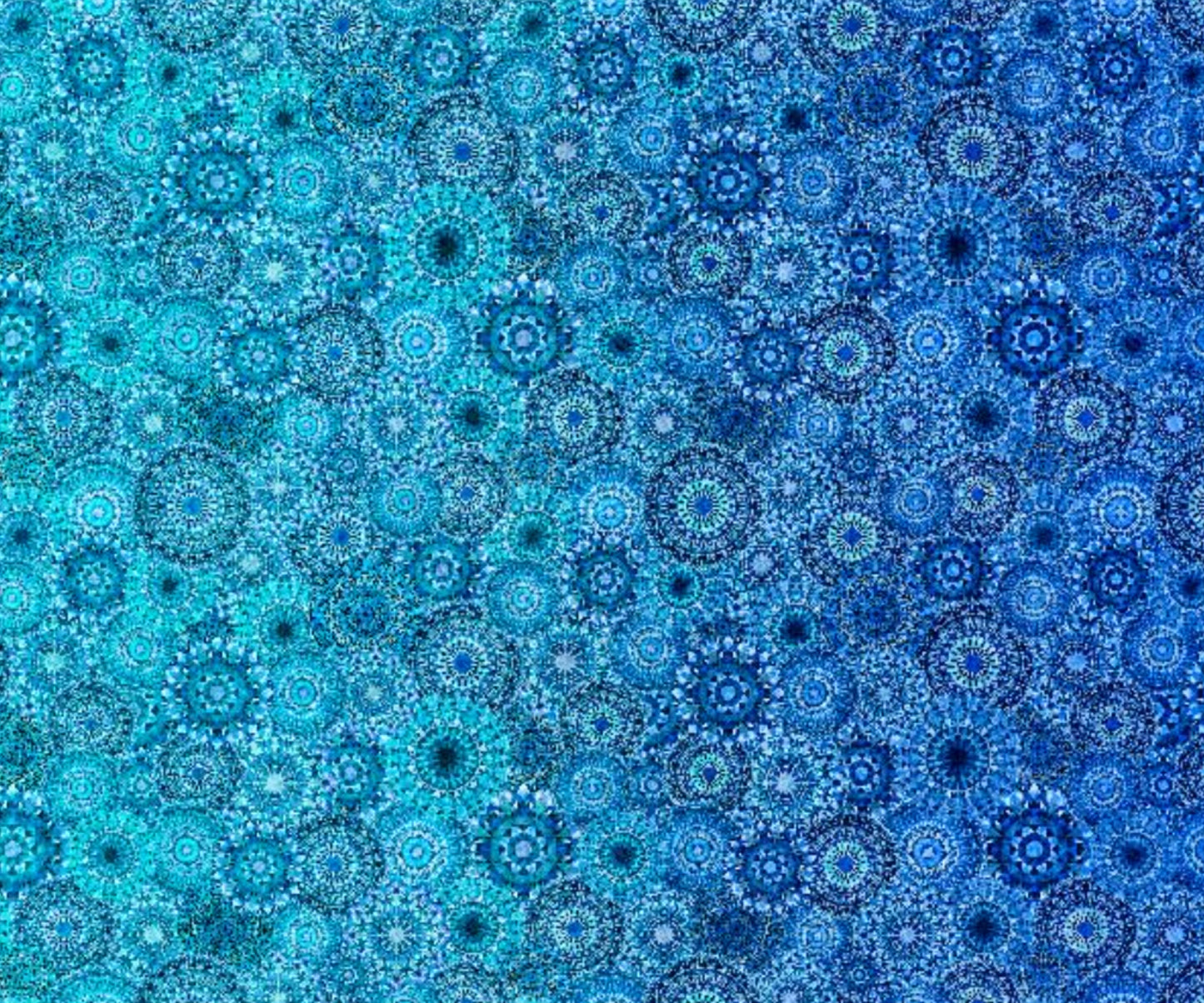 Jewelscape Fabric - Blue Ombre Geometric - Dan Morris for QT Fabrics