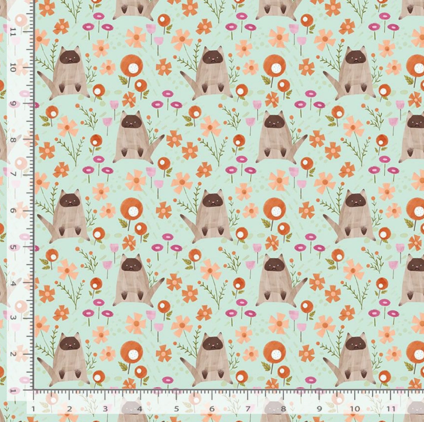 Lazy Kittens - Lazy Sunday Collection - Dear Stella Fabrics