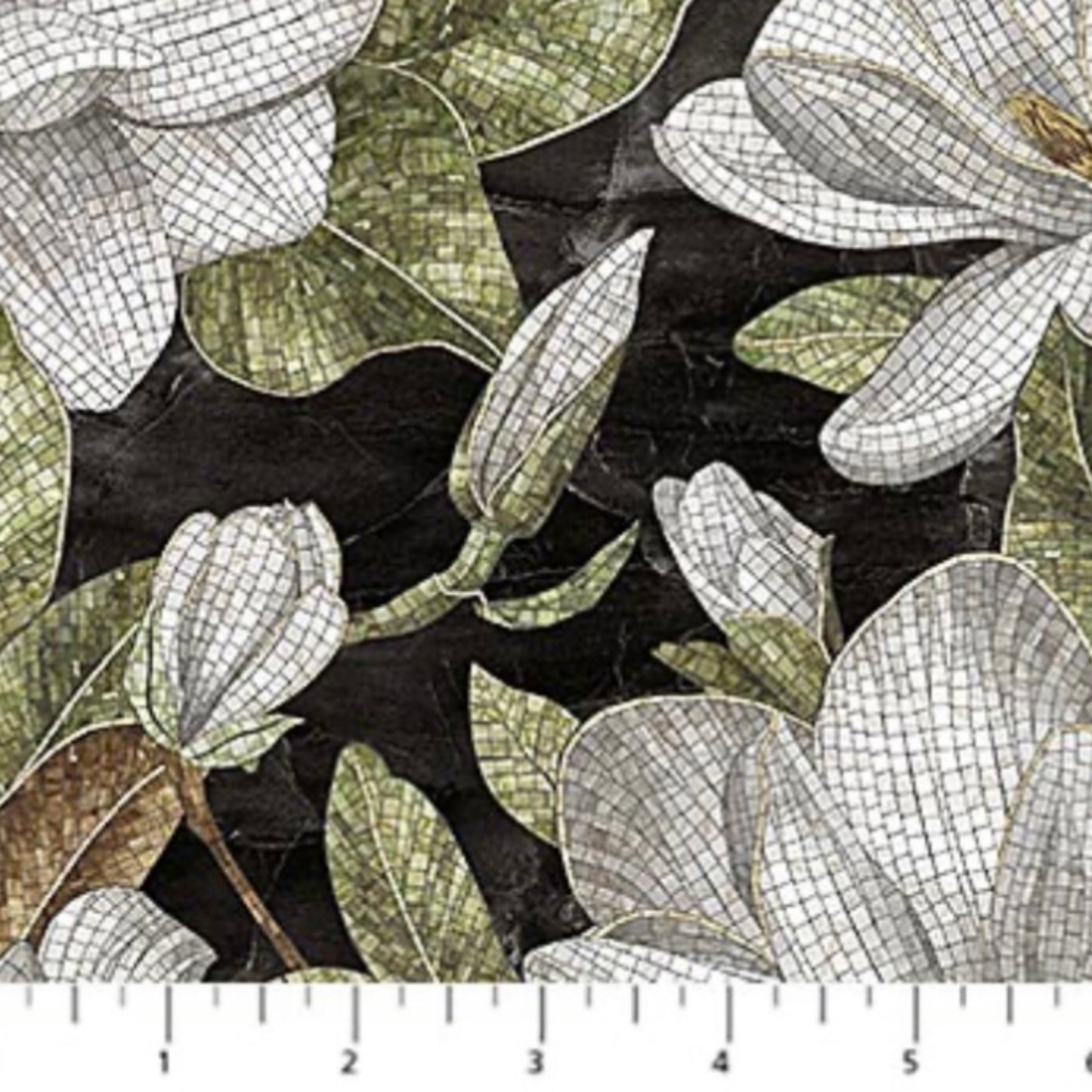 Magnolia Trail - Magnolia Collection -  Northcott Fabrics - Black Multi